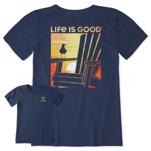 Women's Adirondack Gull Sunset Short Sleeve Crusher Tee Life is Good