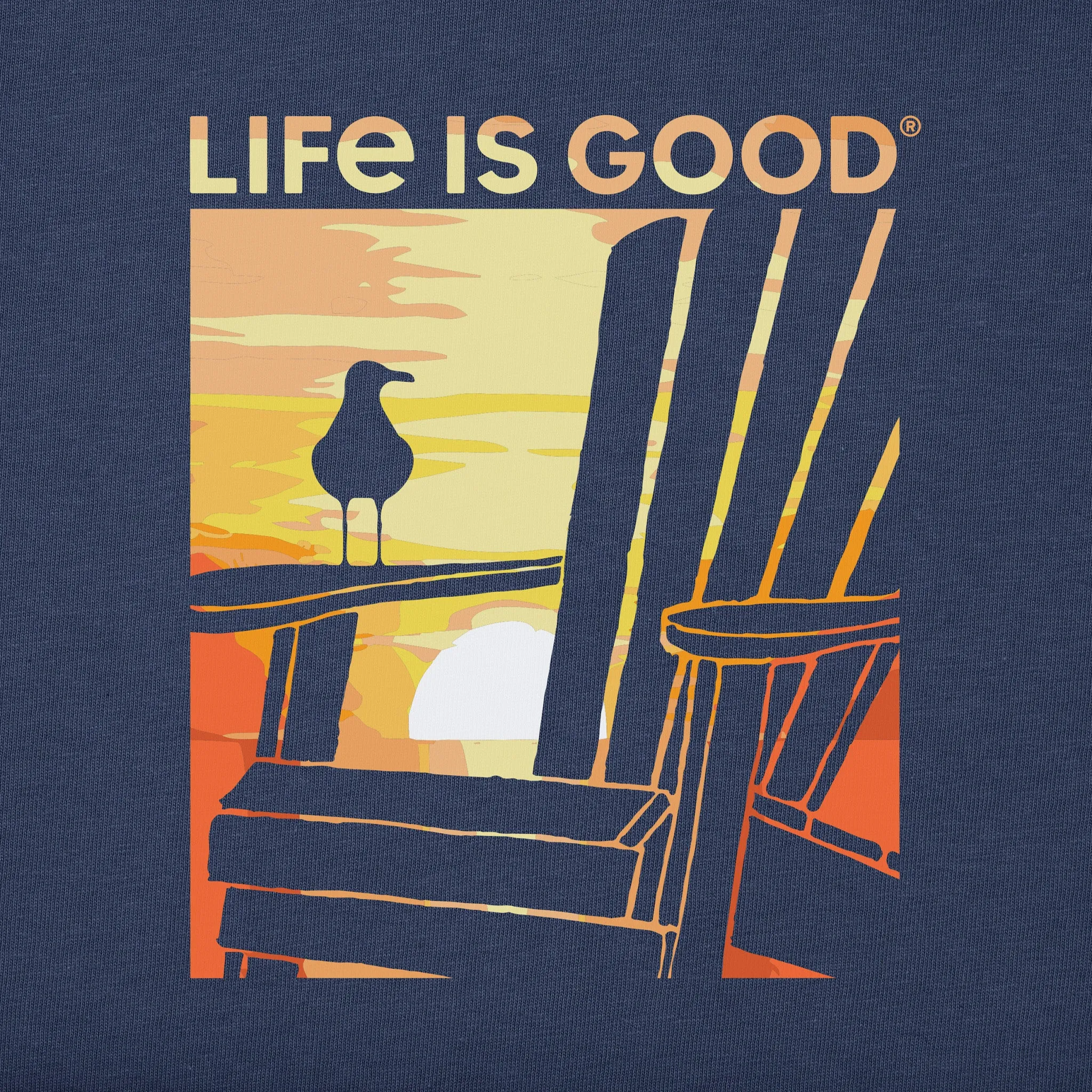 Women's Adirondack Gull Sunset Short Sleeve Crusher Tee Life is Good