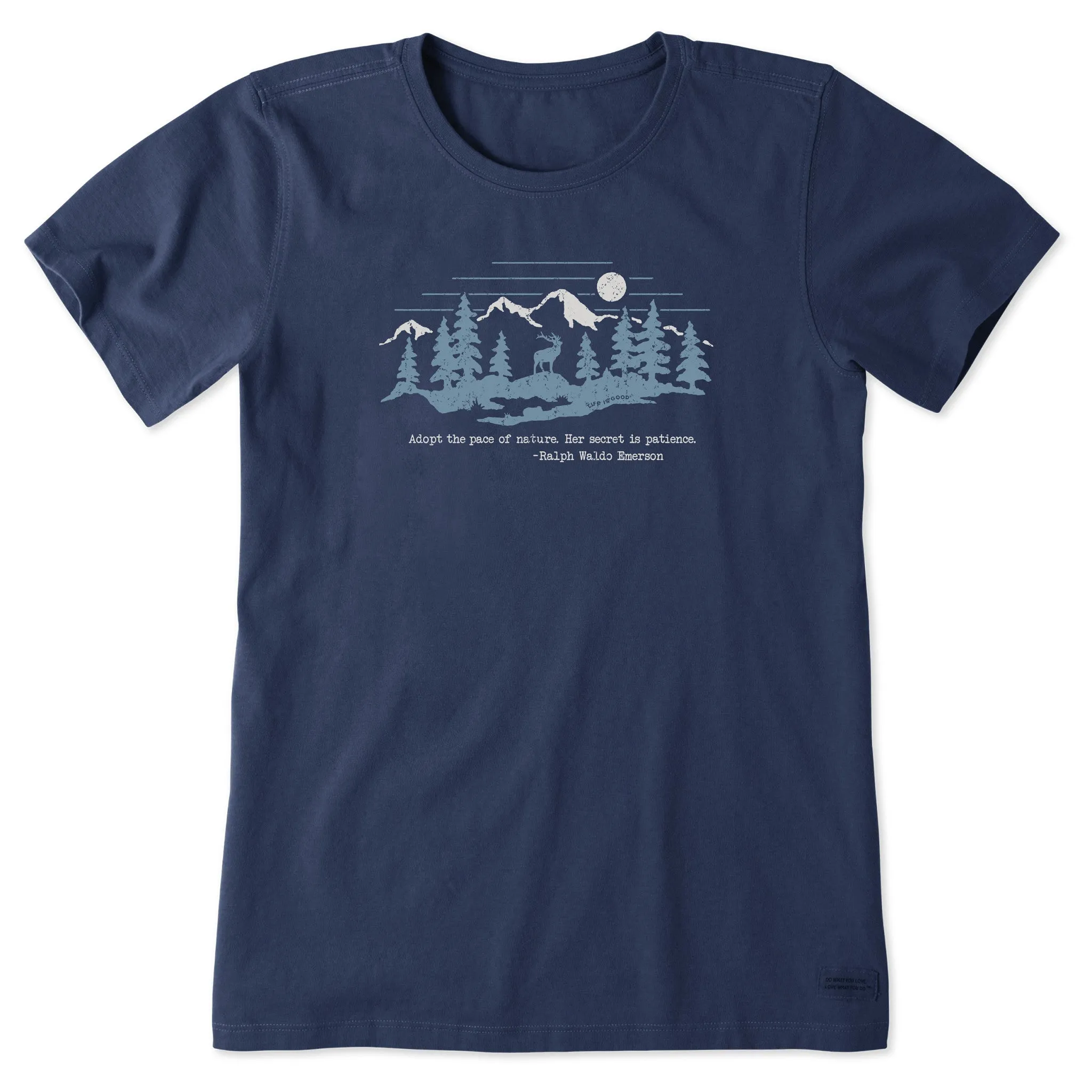 Women's Adopt the Pace of Nature Short Sleeve Tee Life is Good
