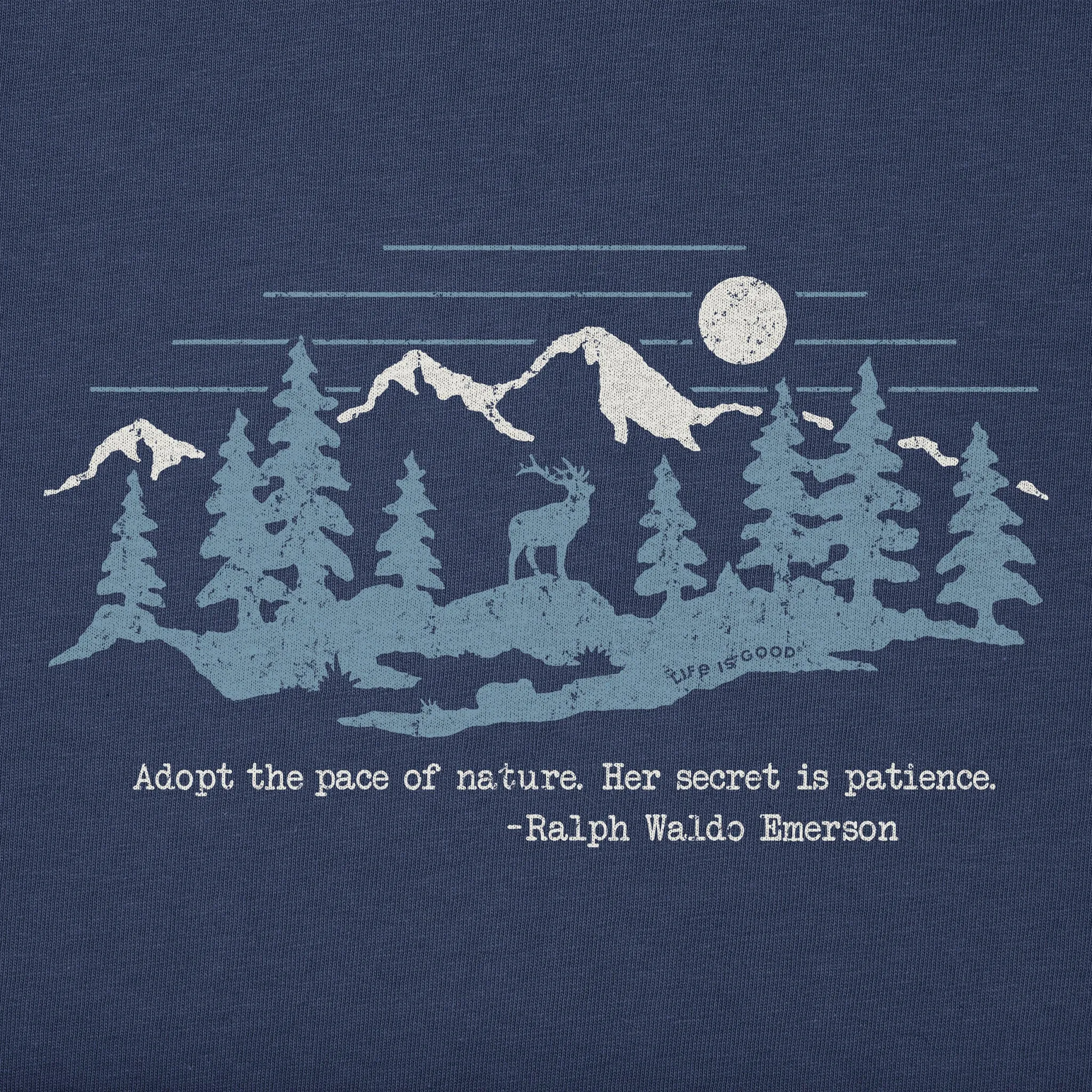 Women's Adopt the Pace of Nature Short Sleeve Tee Life is Good