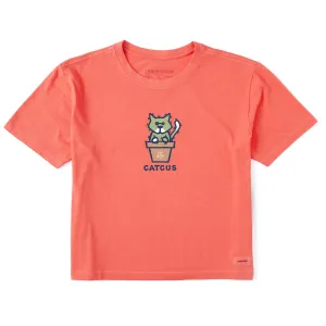 Women's Al Catcus Short Sleeve Crusher Boxy Tee Life is Good