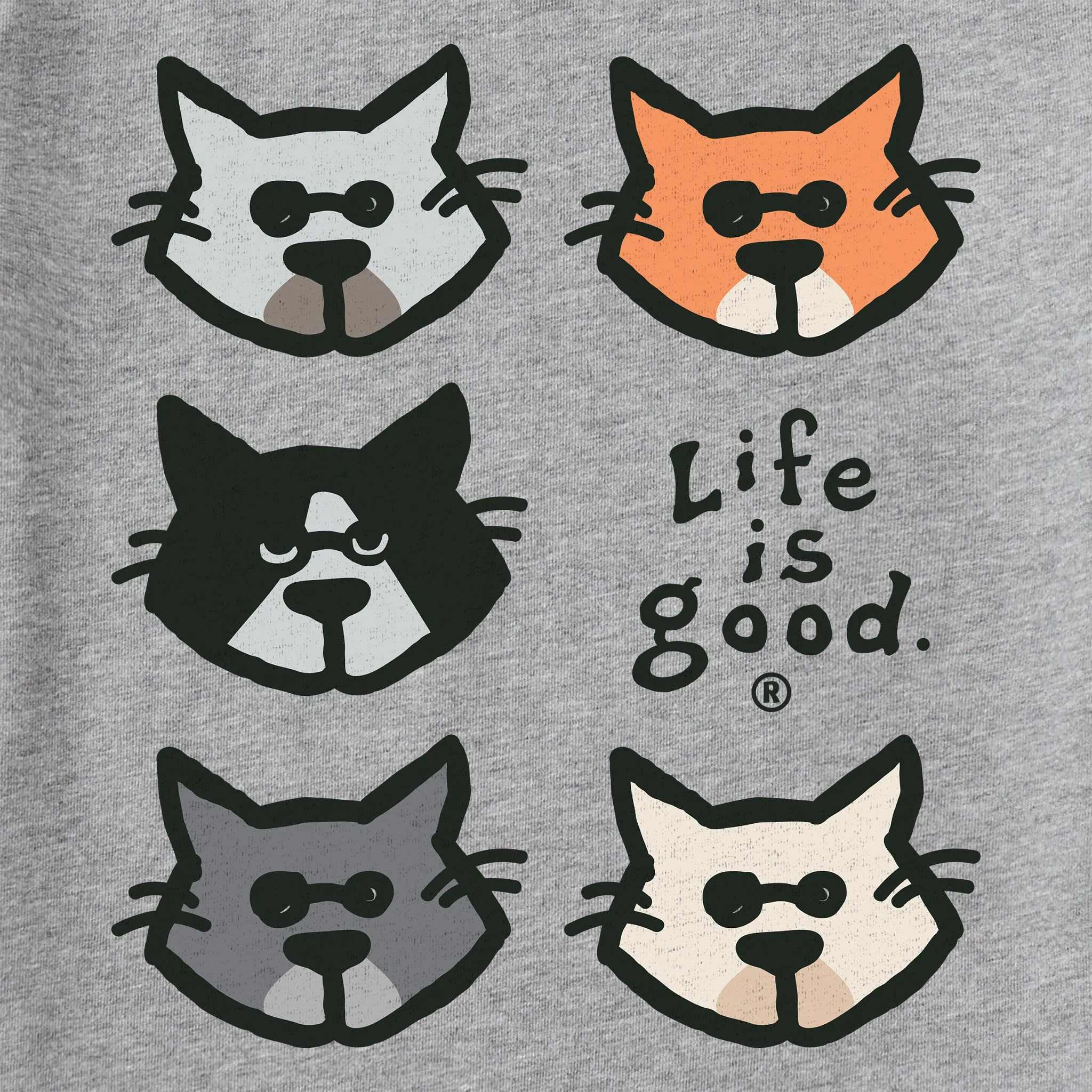 Women's Al Grid Short Sleeve Crusher Tee Life is Good