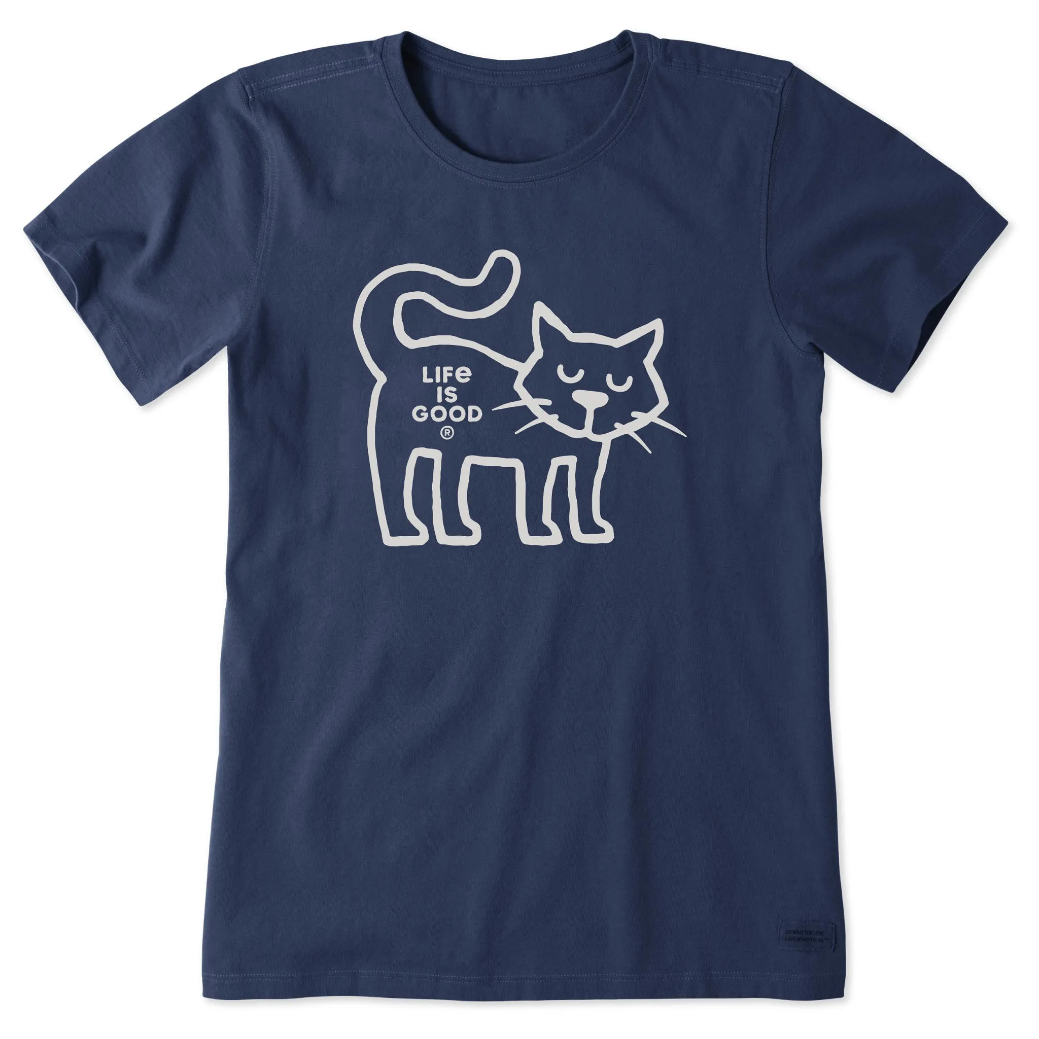 Women's Al Outline Short Sleeve Crusher Tee Life is Good