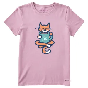 Women's Al with Coffee Short Sleeve Crusher Tee Life is Good