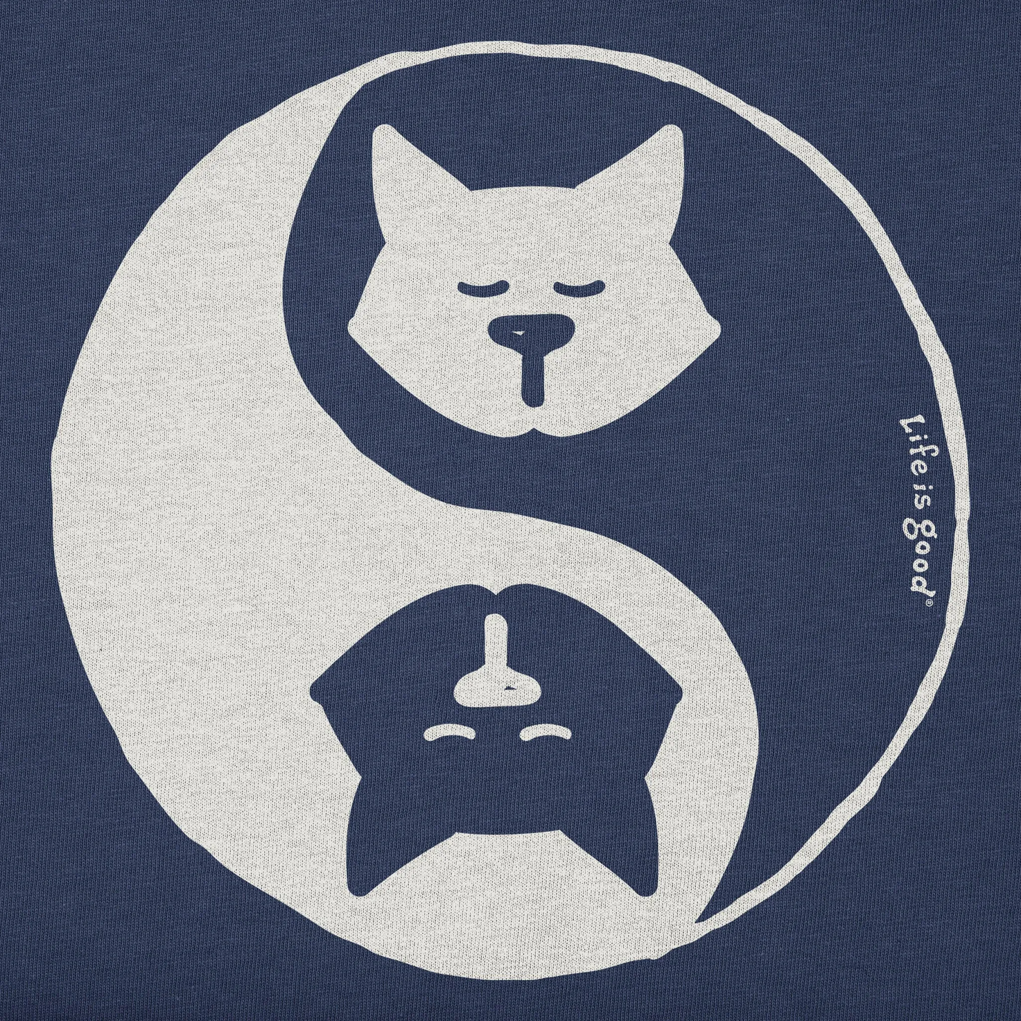 Women's Al Yin Yang Short Sleeve Crusher Boxy Tee Life is Good