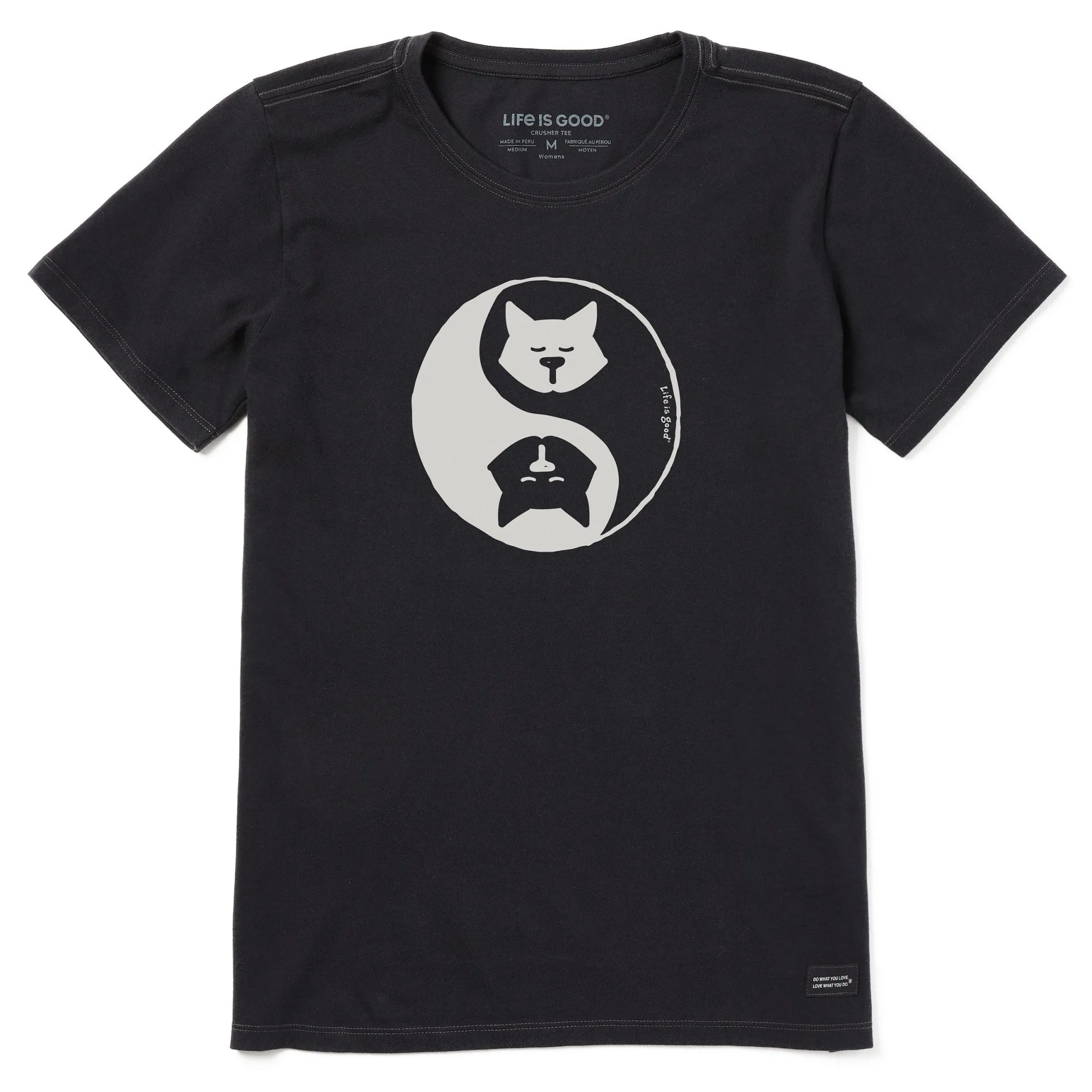 Women's Al Yin Yang Short Sleeve Crusher Tee Life is Good