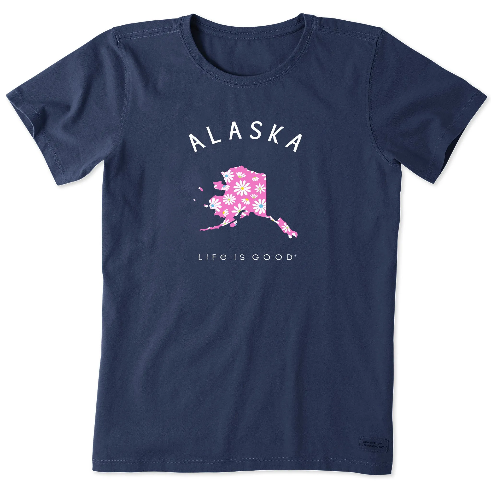 Women's Alaska Daisies Short Sleeve Crusher Tee Life is Good