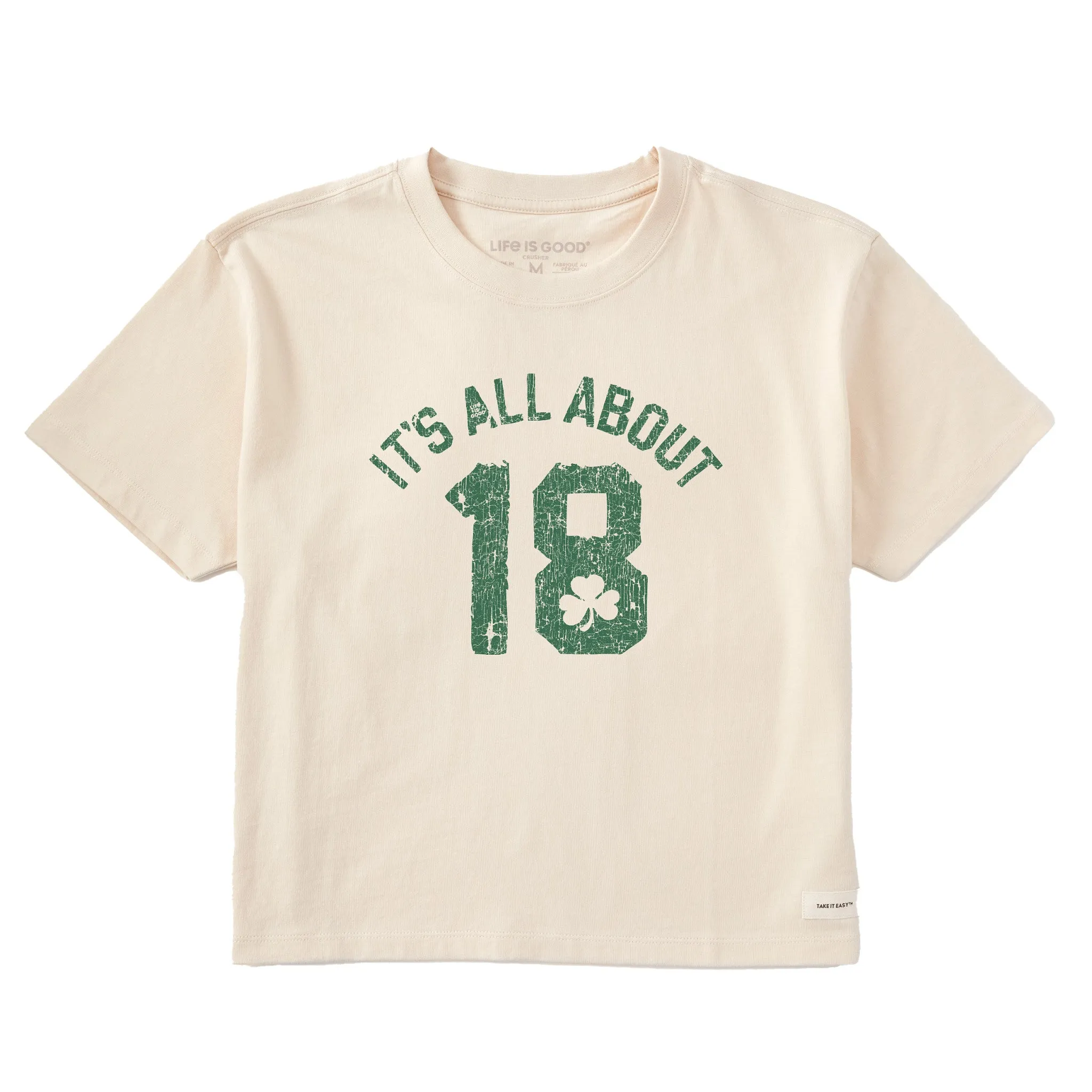 Women's All About 18 Short Sleeve Crusher Boxy Tee Life is Good