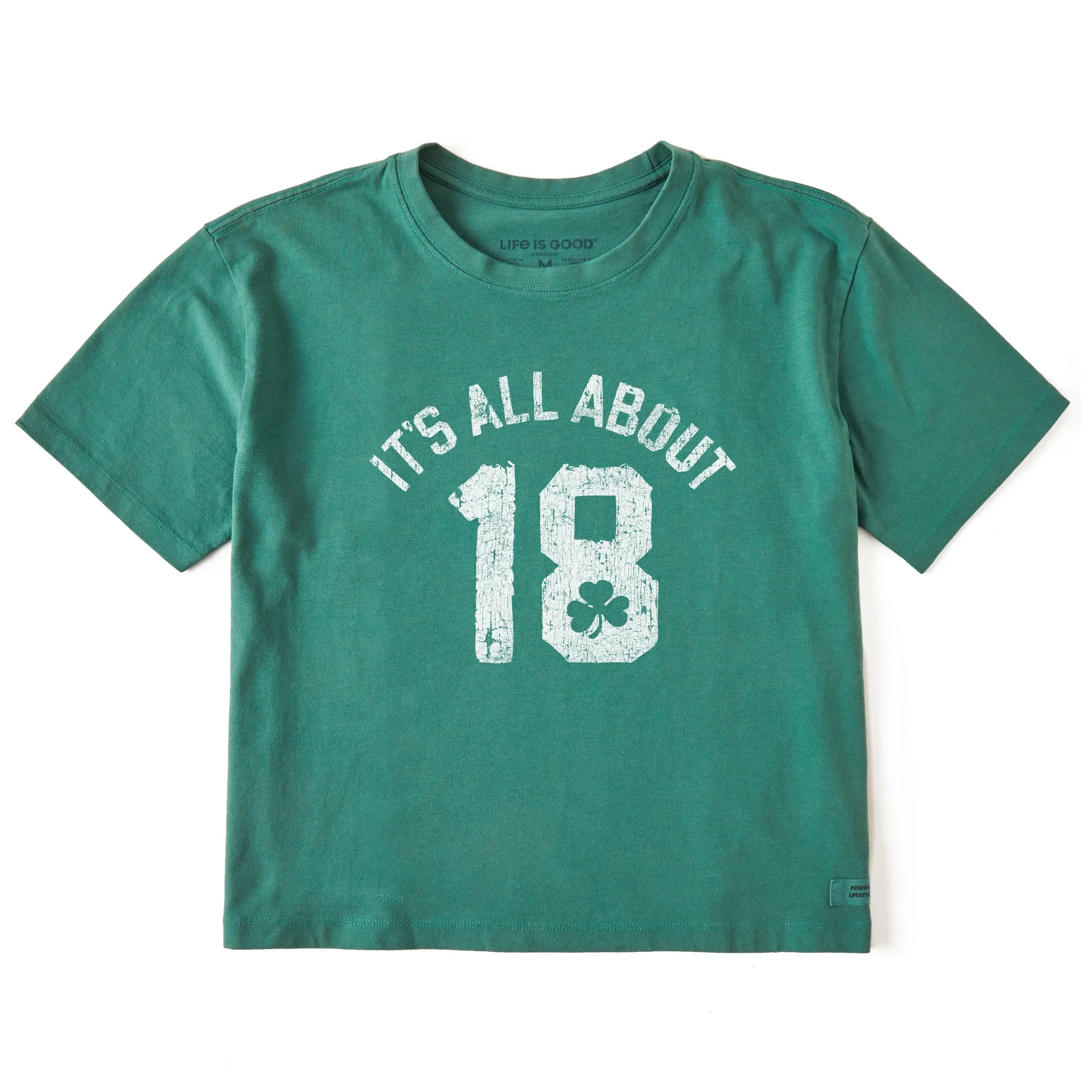 Women's All About 18 Short Sleeve Crusher Boxy Tee Life is Good