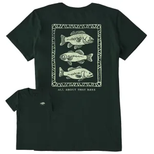 Women's All About That Bass Short Sleeve Crusher Tee Life is Good