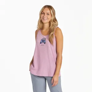 Women's All In ATV Textured Slub Tank Life is Good