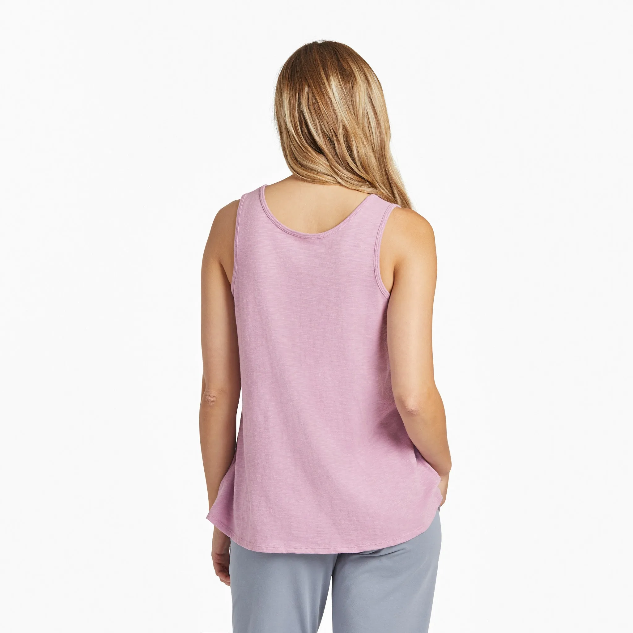 Women's All In ATV Textured Slub Tank Life is Good