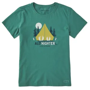 Women's All Nighter Tent Short Sleeve Crusher Tee Life is Good