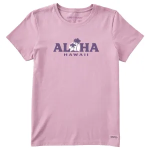 Women's Aloha Sunset Hawaii Short Sleeve Crusher Tee Life is Good