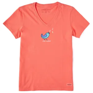 Women's Alright Bird Short Sleeve Vee Life is Good