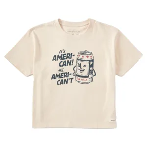 Women's Ameri-Can Short Sleeve Crusher Boxy Tee Life is Good