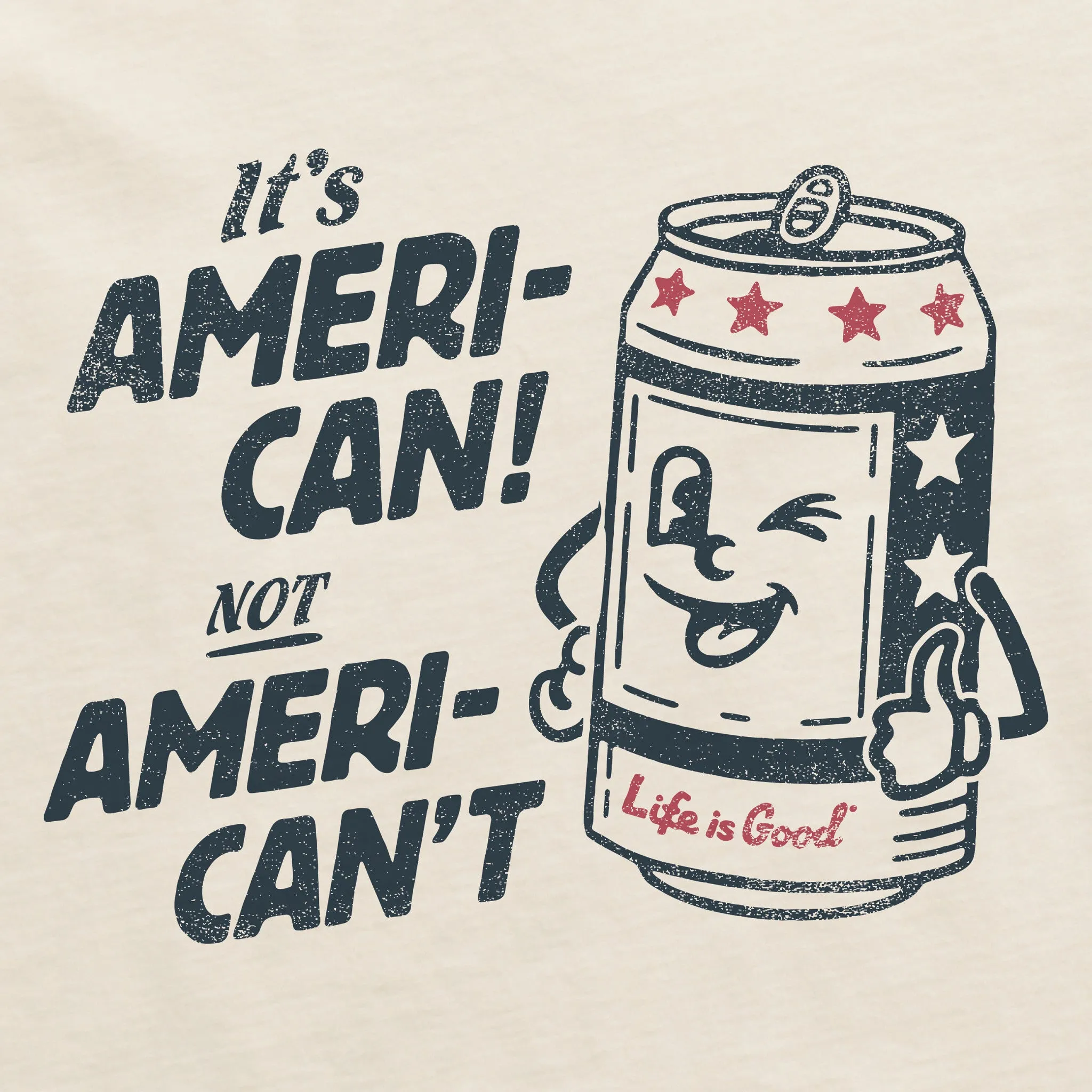 Women's Ameri-Can Short Sleeve Crusher Boxy Tee Life is Good