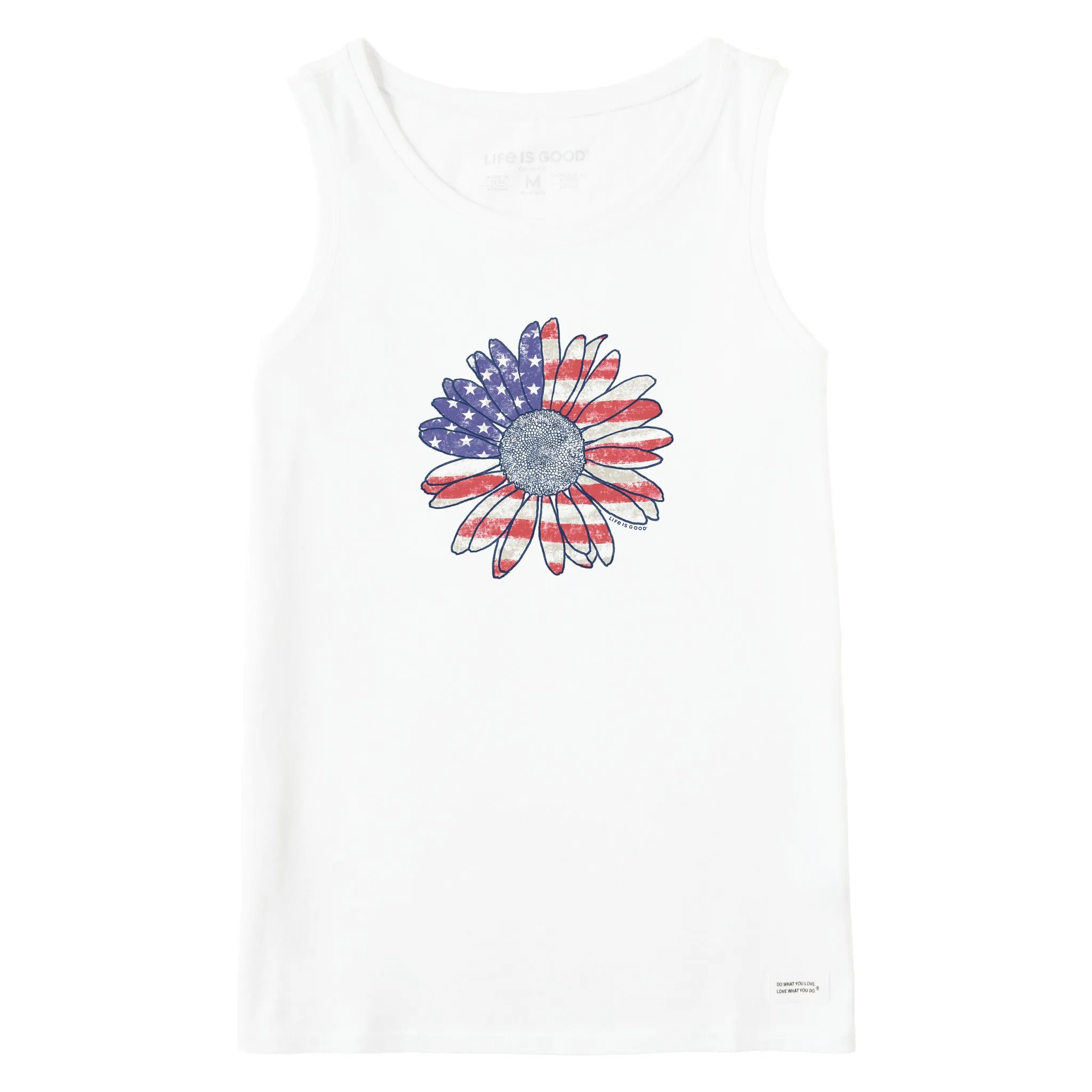 Women's America The Beautiful Daisy Crusher Tank Life is Good