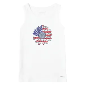Women's America The Beautiful Daisy Crusher Tank Life is Good