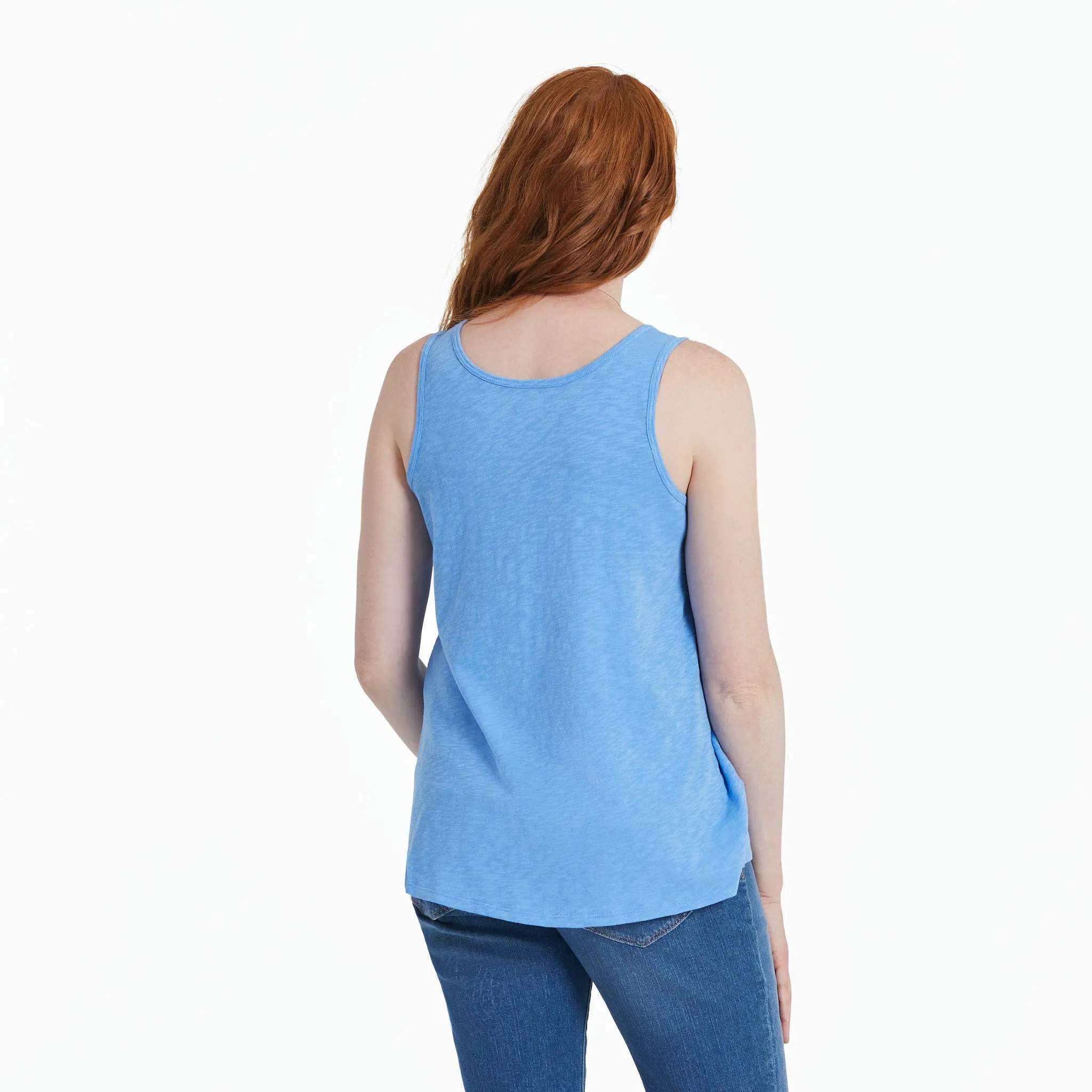 Women's America The Beautiful Daisy Textured Slub Tank Life is Good