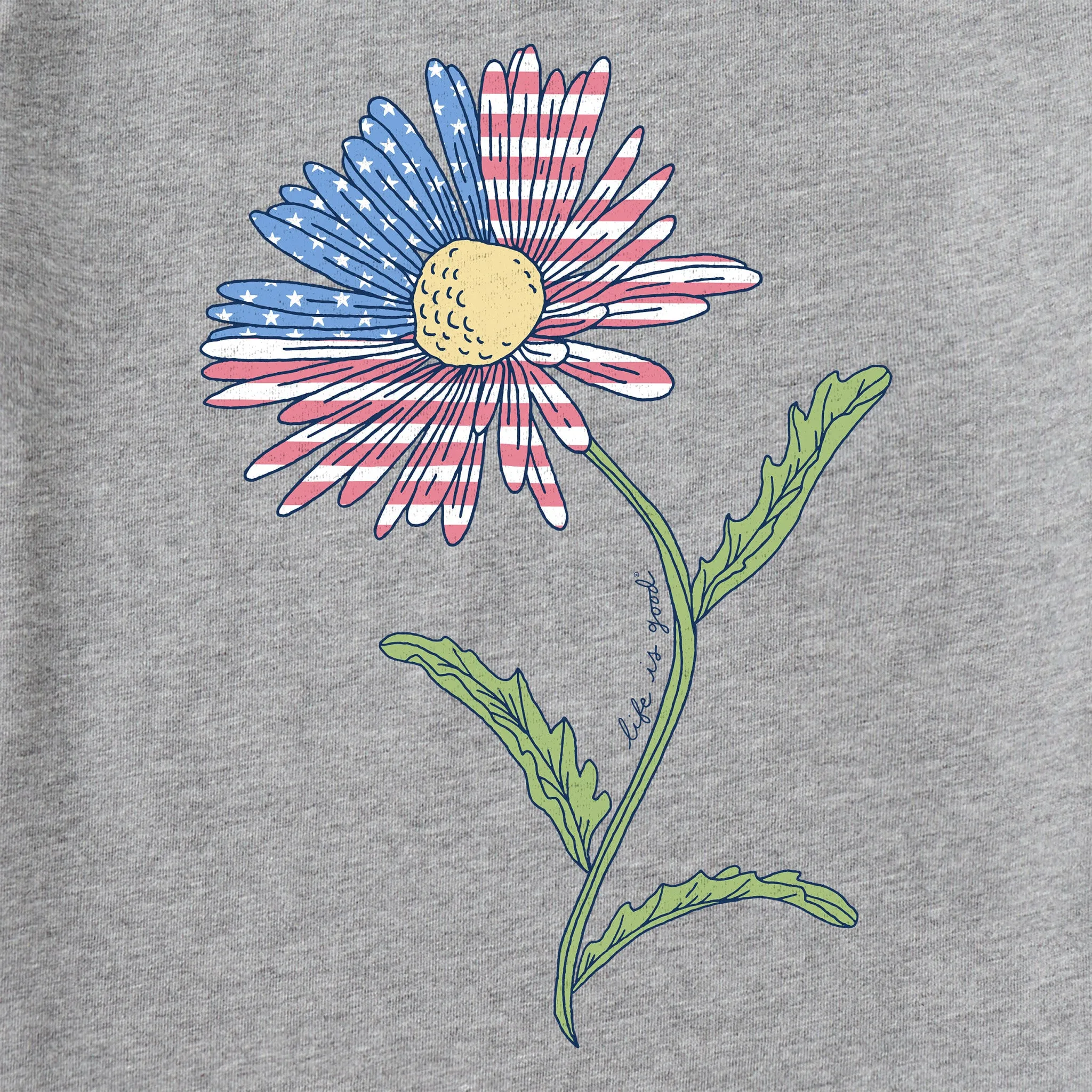 Women's Americana Daisy Short Sleeve Crusher Tee Life is Good