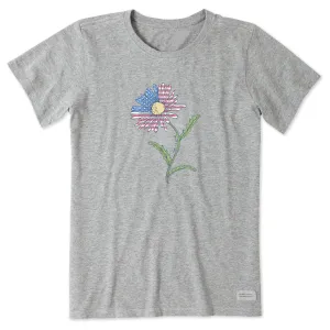 Women's Americana Daisy Short Sleeve Crusher Tee Life is Good