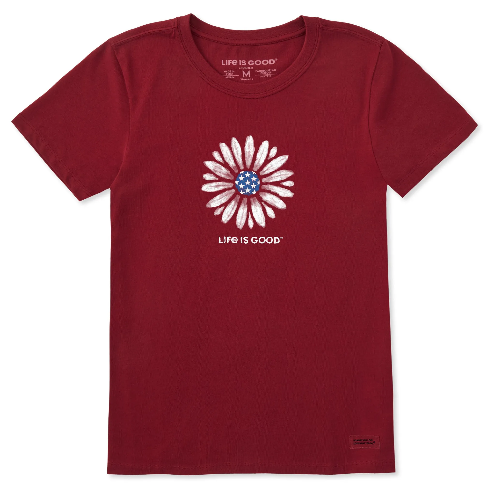 Women's Americana Daisy Short Sleeve Tee Life is Good