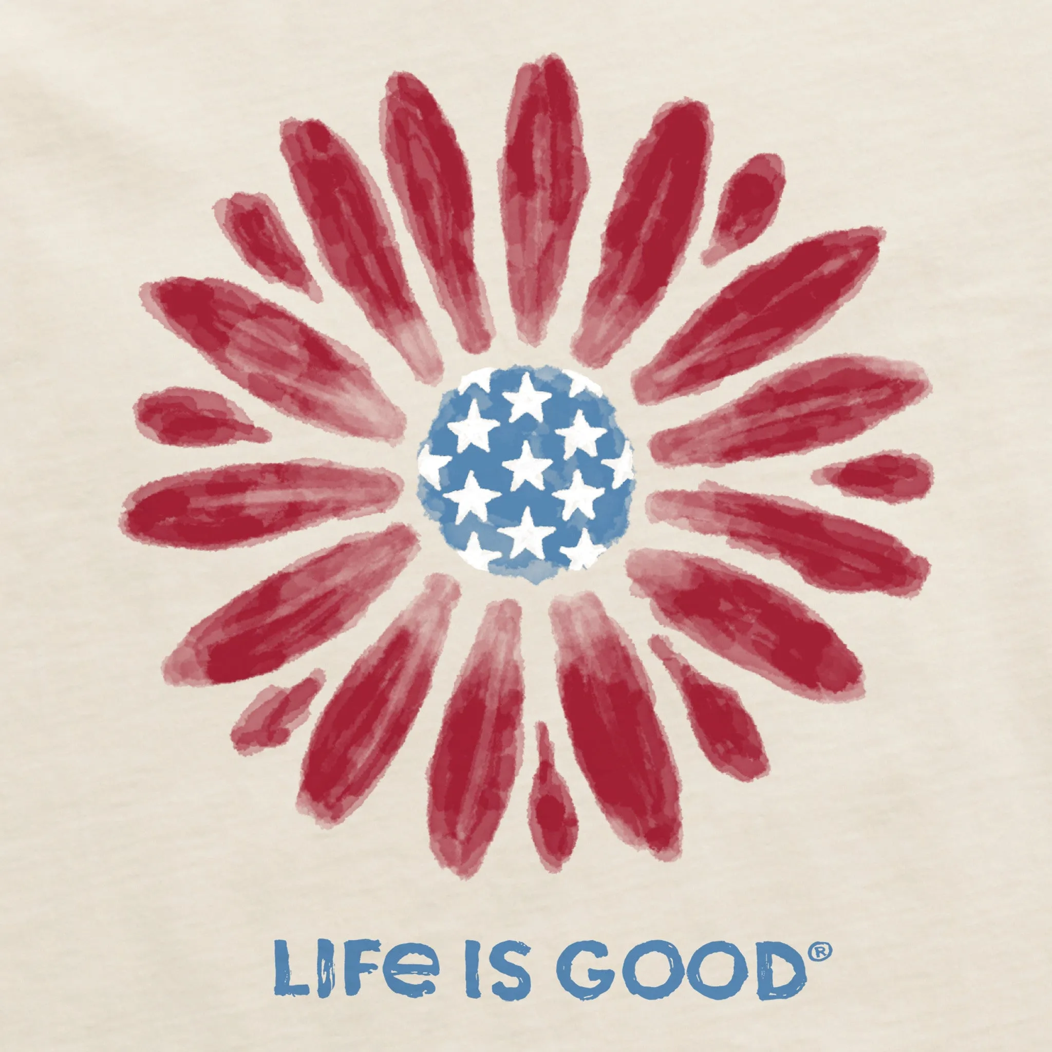 Women's Americana Daisy Short Sleeve Tee Life is Good