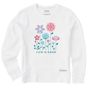 Women's Americana Flowers Simply True Crew Life is Good