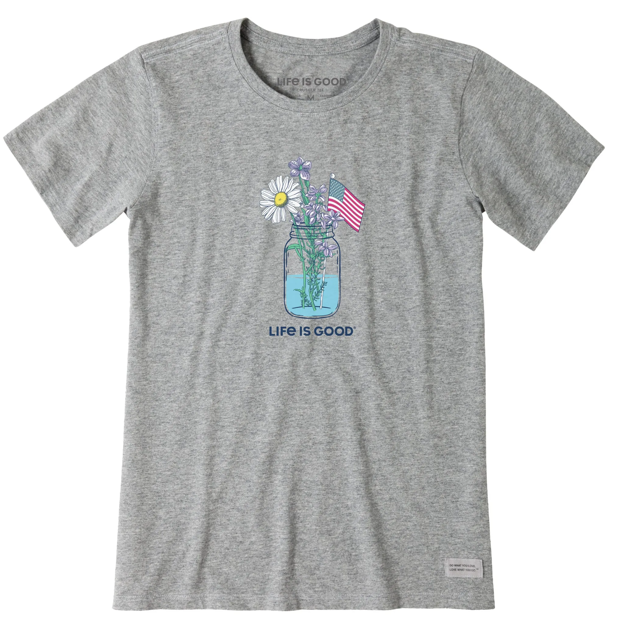 Women's Americana Jar Short Sleeve Crusher Tee Life is Good