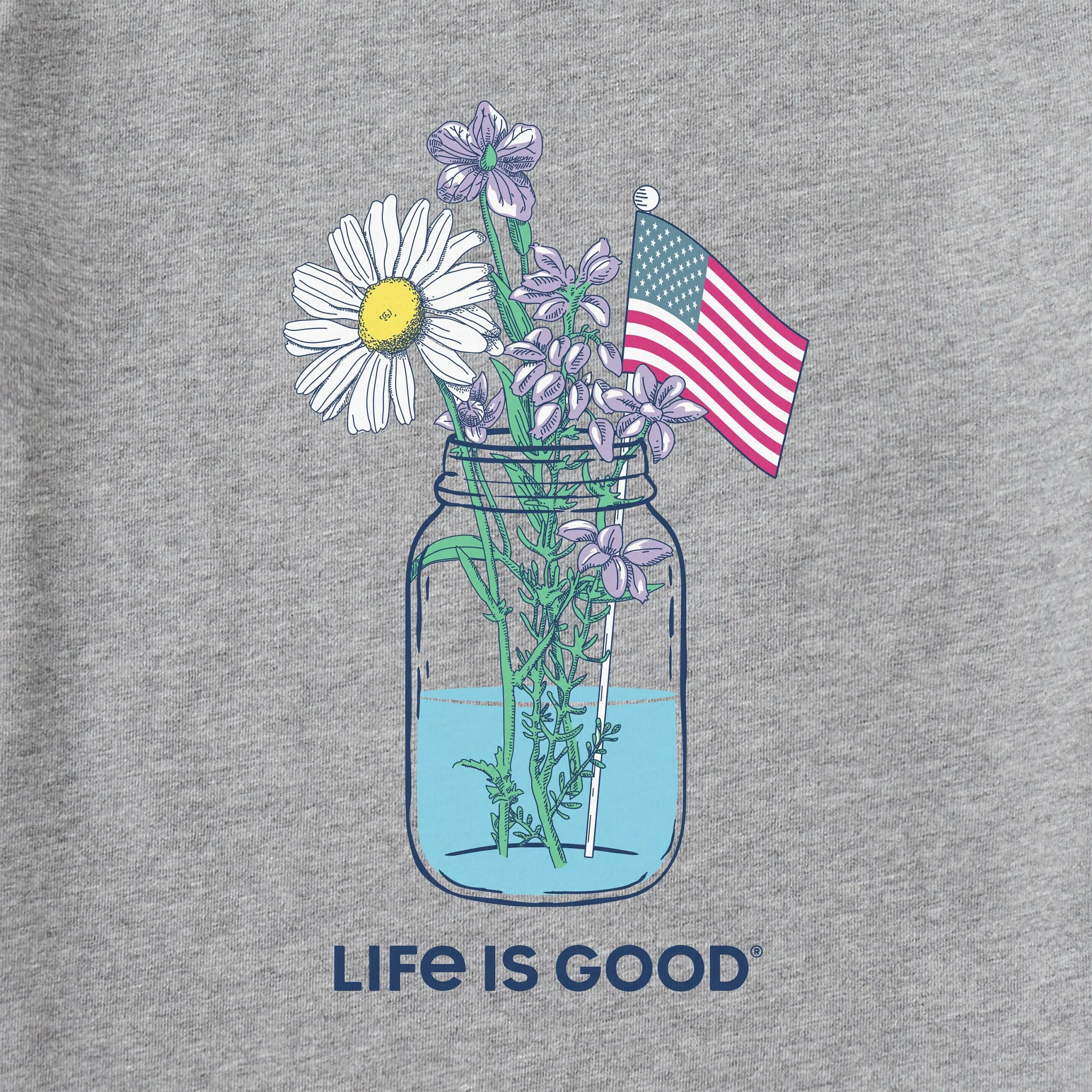 Women's Americana Jar Short Sleeve Crusher Tee Life is Good