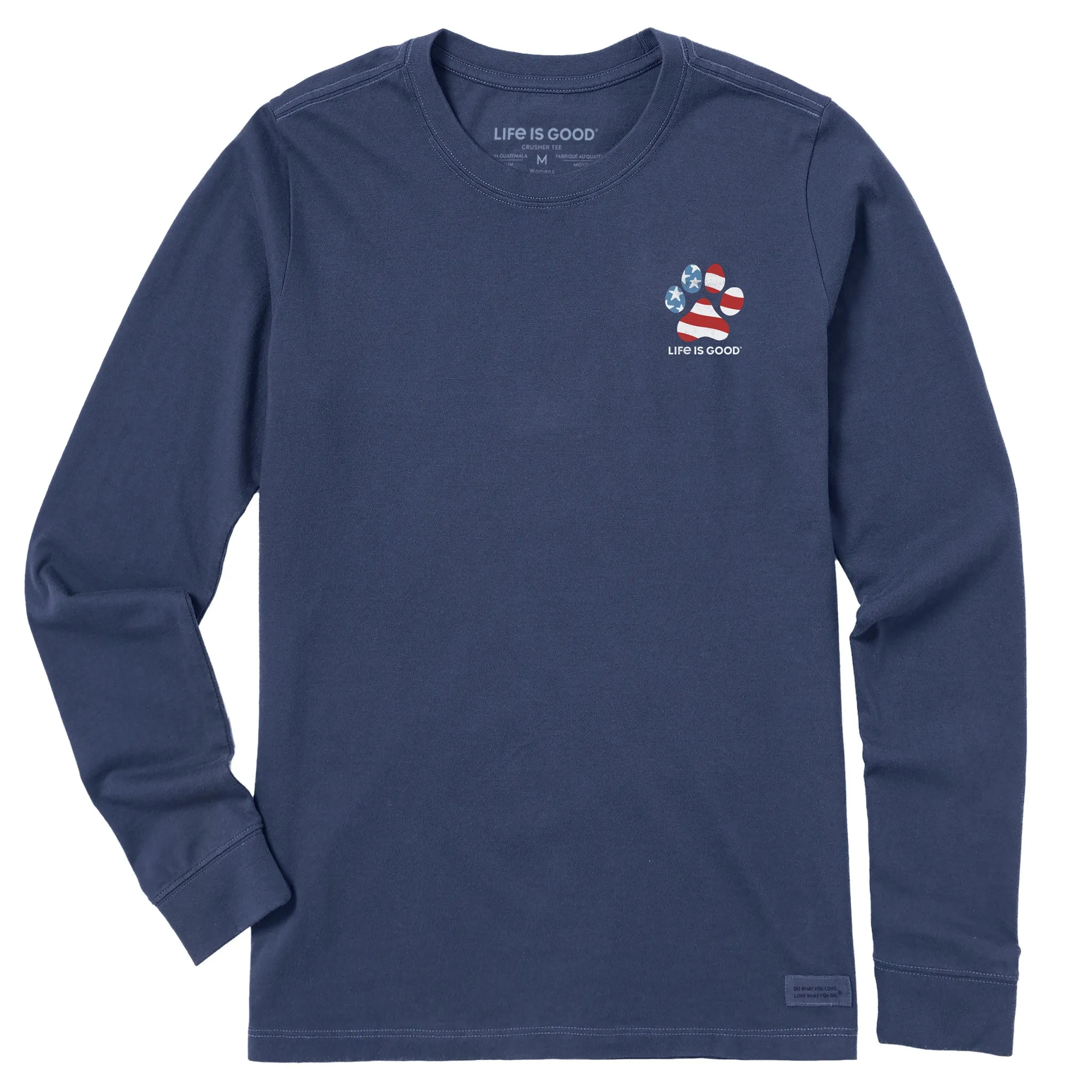 Women's Americana Rescue Paw Long Sleeve Crusher Tee Life is Good