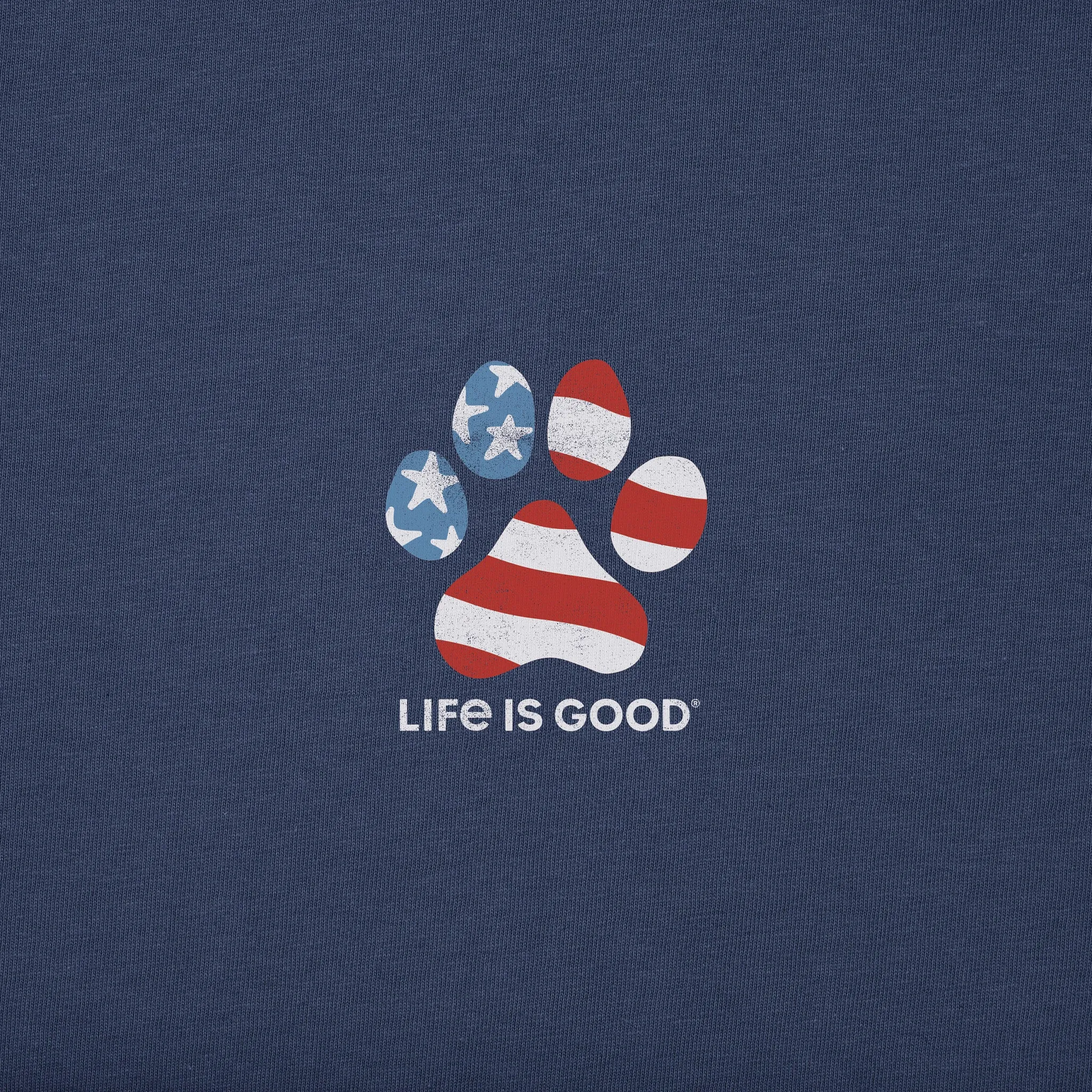 Women's Americana Rescue Paw Long Sleeve Crusher Tee Life is Good