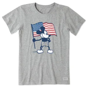Women's Americana Steamboat Willie Short Sleeve Tee Life is Good