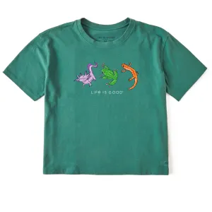 Women's Amphibious Trio Short Sleeve Crusher Boxy Tee Life is Good