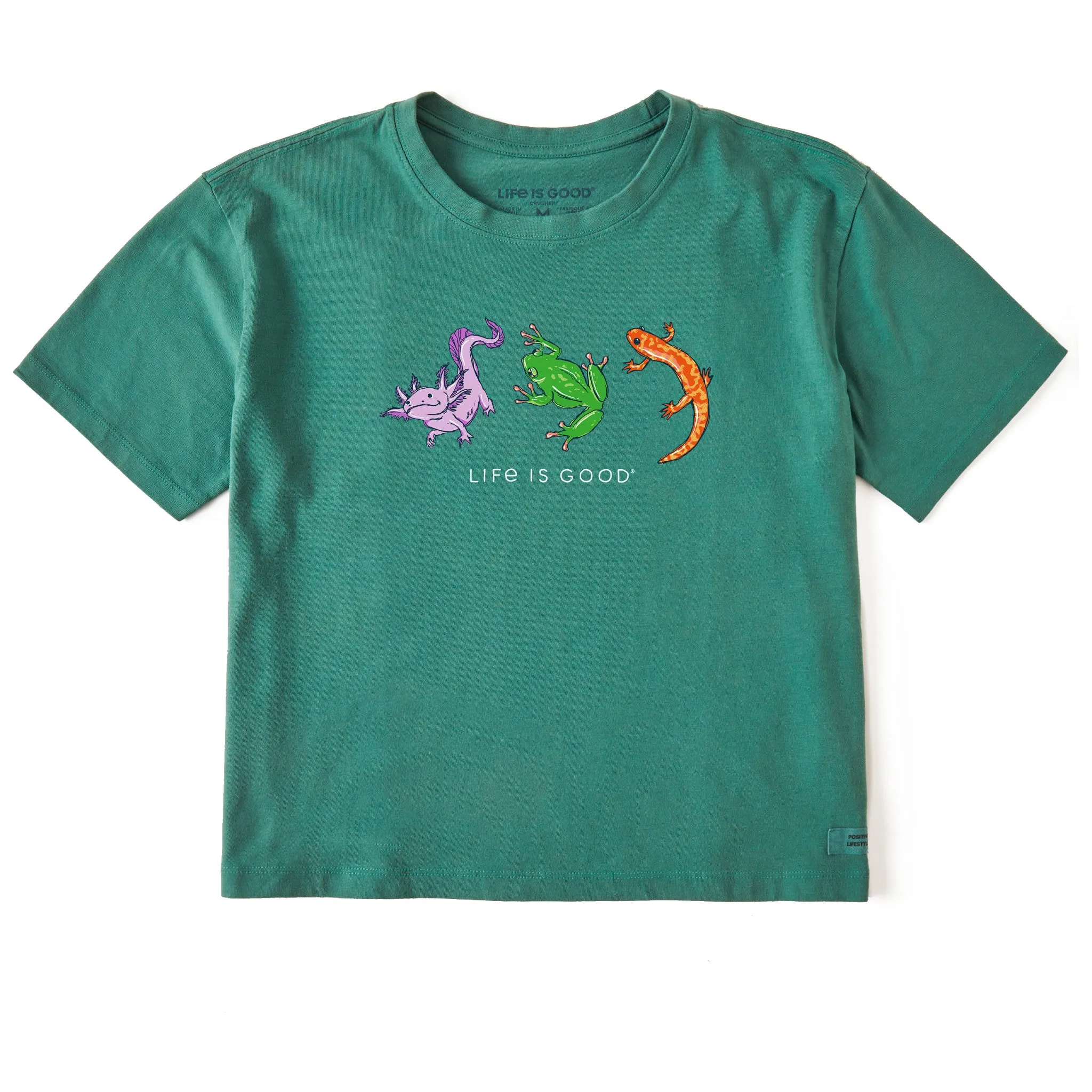 Women's Amphibious Trio Short Sleeve Crusher Boxy Tee Life is Good