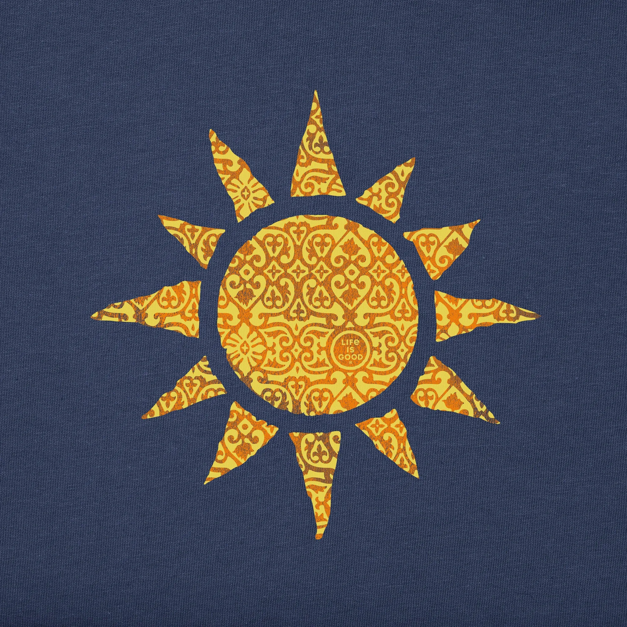 Women's Ancient Sun Short Sleeve Crusher Vee Life is Good