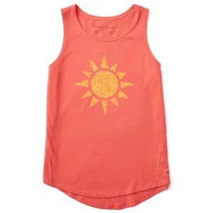 Women's Ancient Sun Sleeveless High-Low Crusher Tank Life is Good