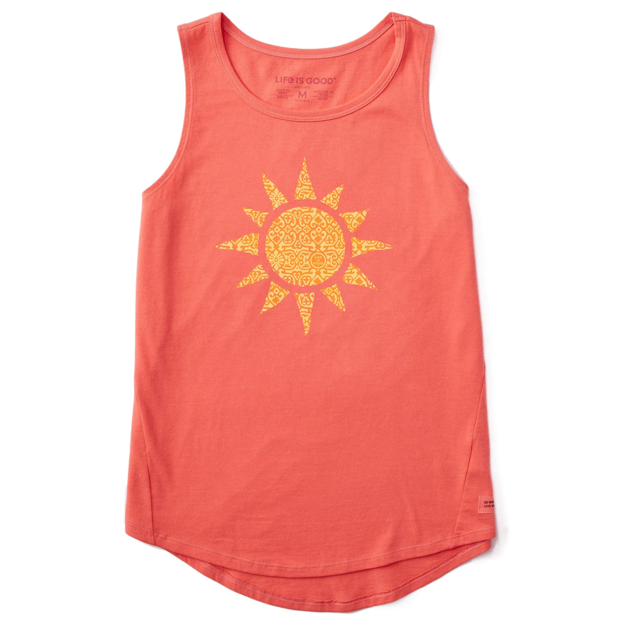 Women's Ancient Sun Sleeveless High-Low Crusher Tank Life is Good