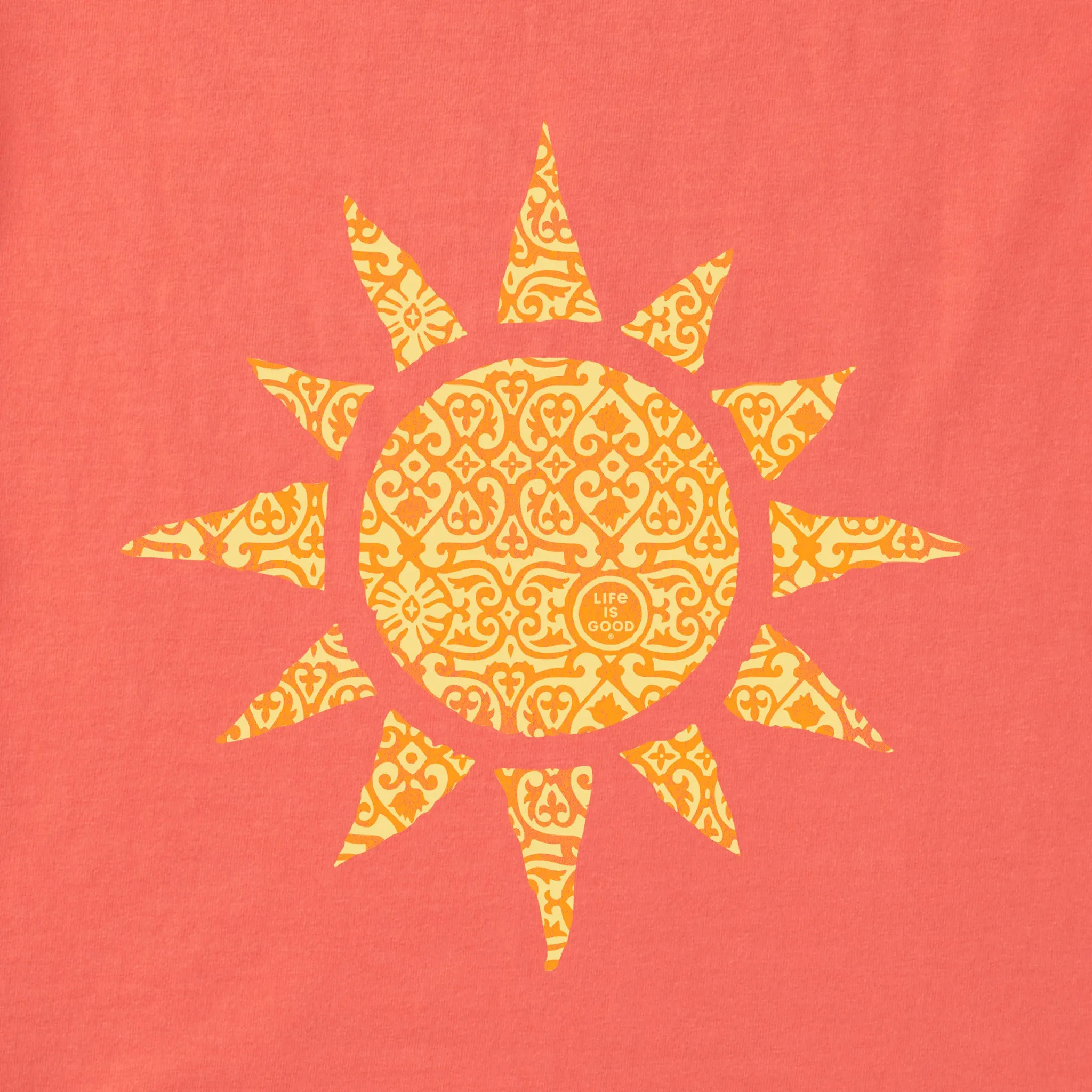 Women's Ancient Sun Sleeveless High-Low Crusher Tank Life is Good