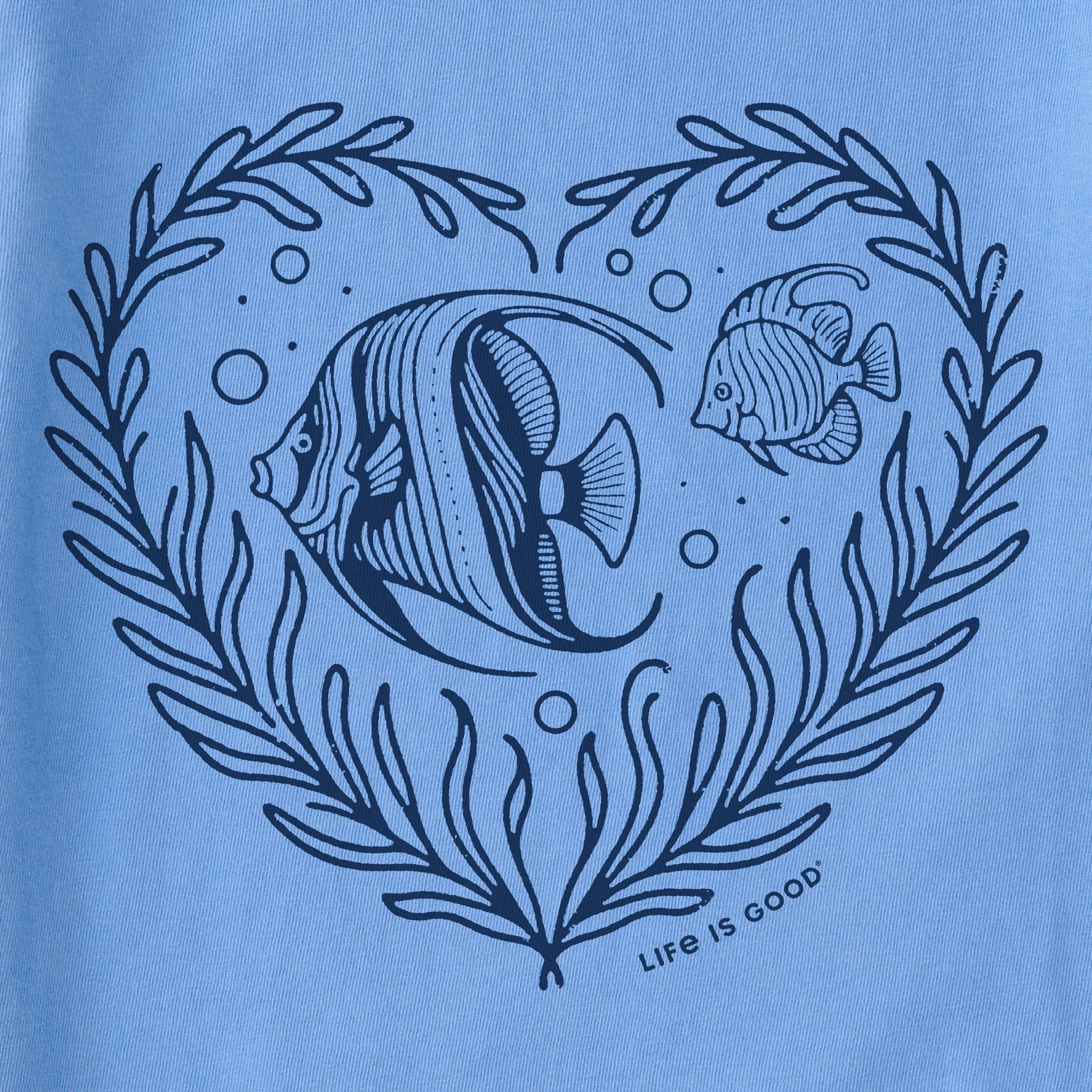 Women's Angelfish Heart Crusher Tank Life is Good