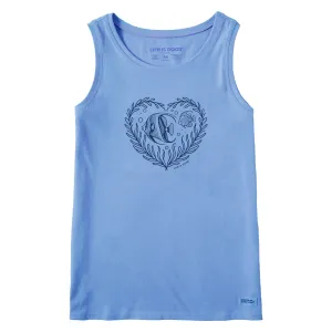 Women's Angelfish Heart Crusher Tank Life is Good
