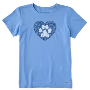 Women's Animal Heart Short Sleeve Crusher Tee Life is Good