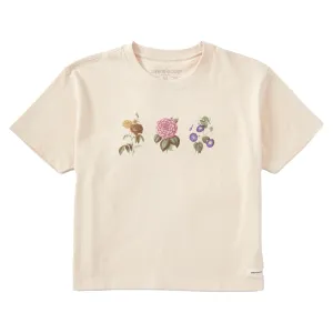 Women's Antique Botanicals Short Sleeve Crusher Boxy Tee Life is Good
