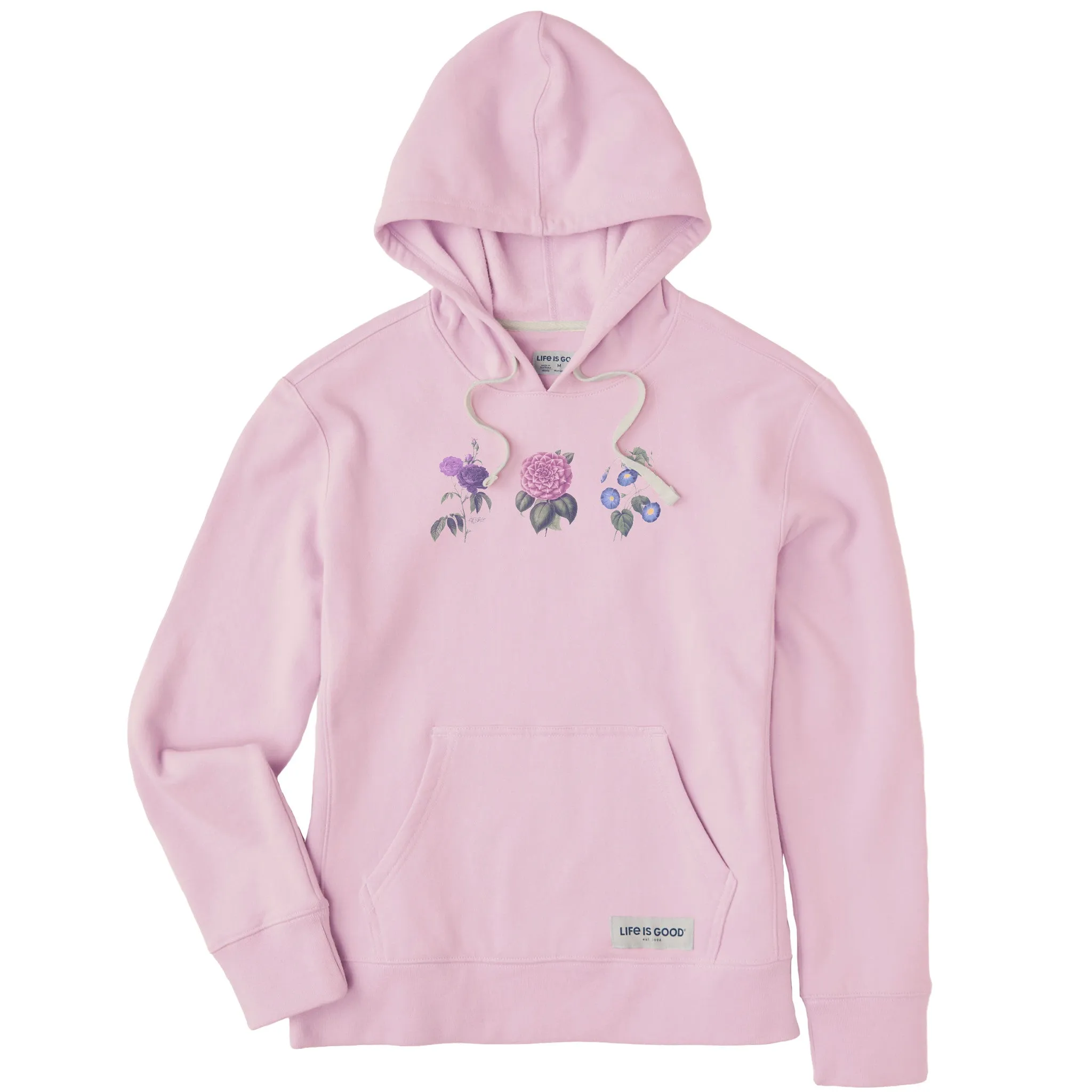 Women's Antique Botanicals Simply True Fleece Hoodie Life is Good