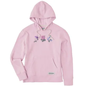 Women's Antique Botanicals Simply True Fleece Hoodie Life is Good