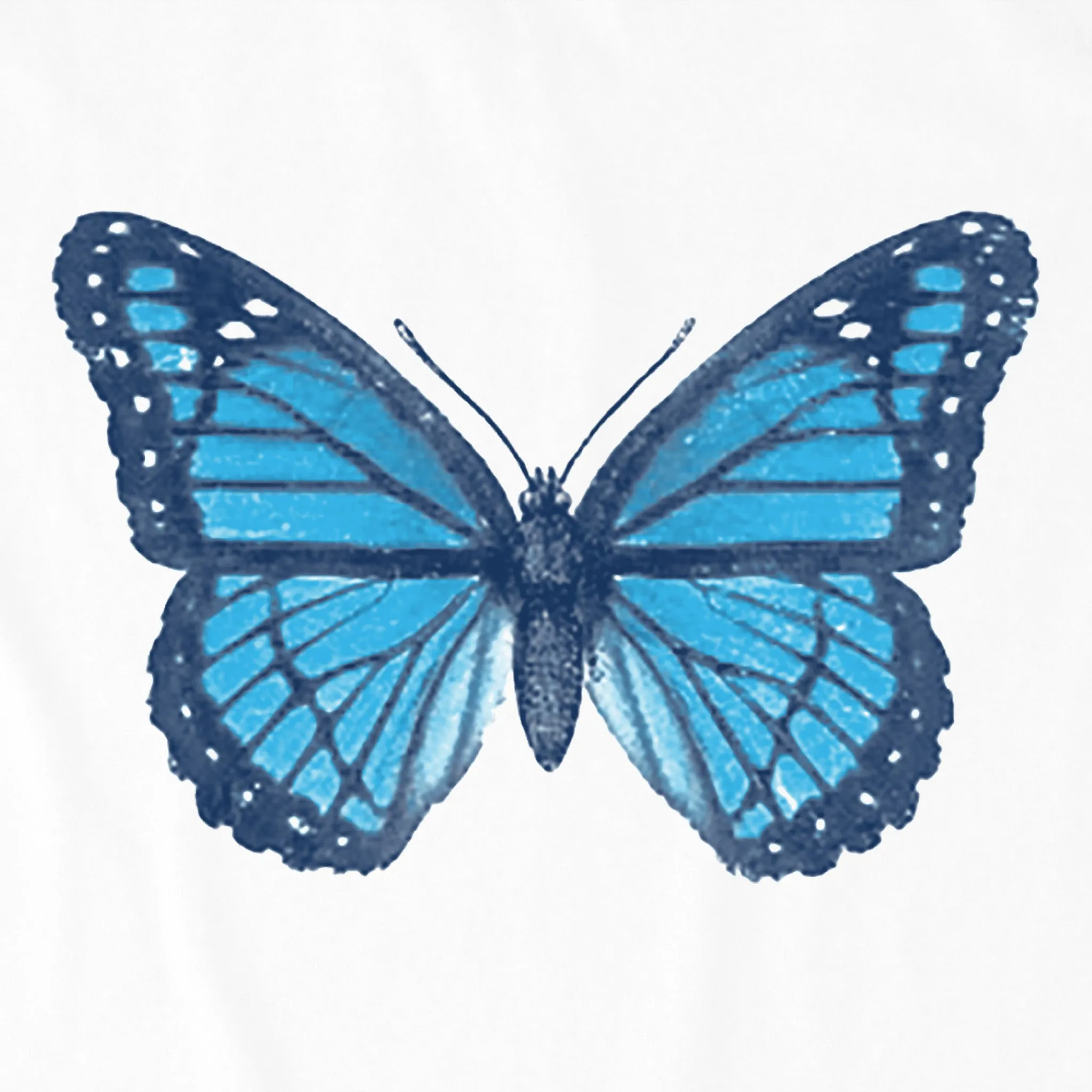 Women's Antique Floral Butterfly Short Sleeve Crusher Boxy Tee Life is Good