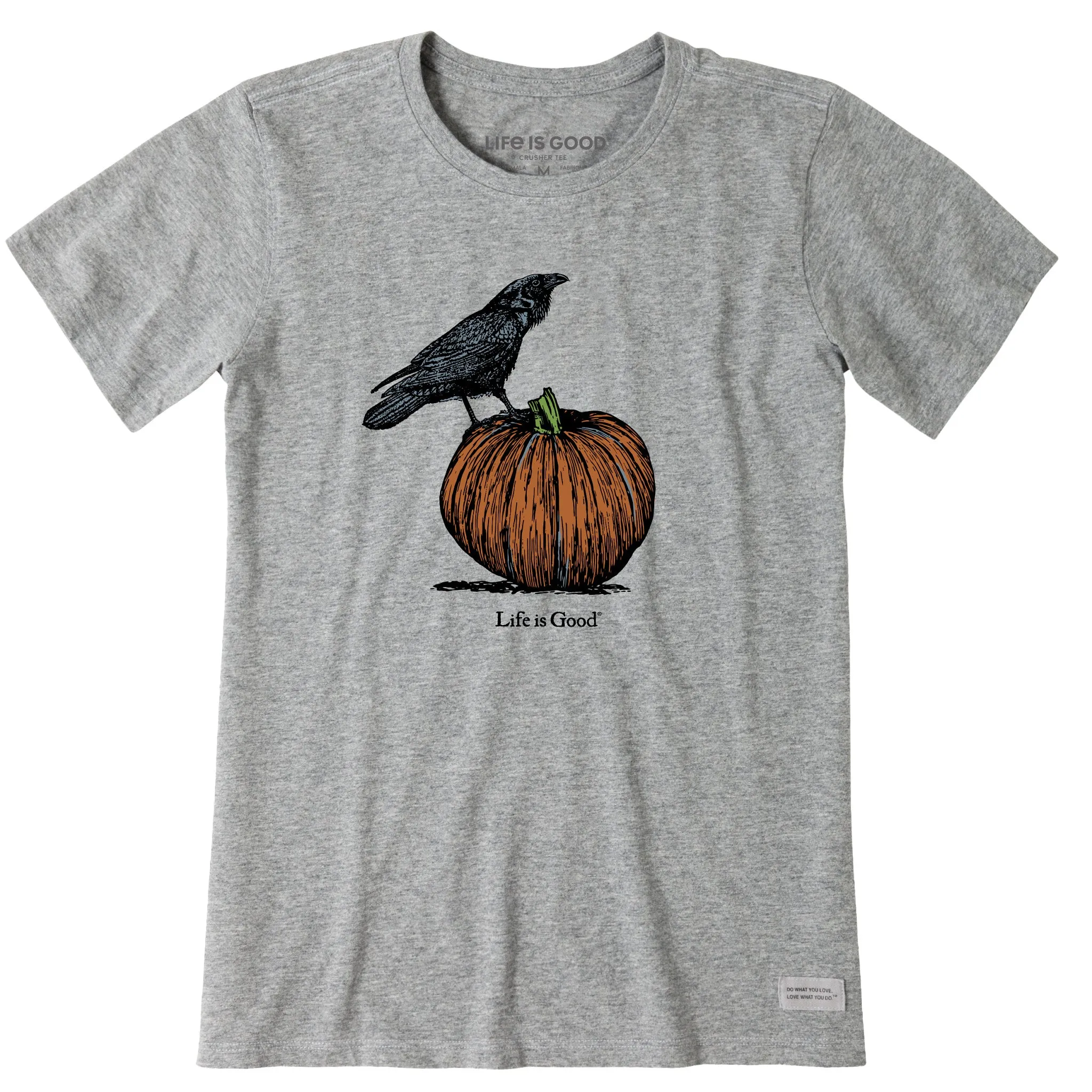 Women's Antique Raven & Pumpkin Short Sleeve Crusher Tee Life is Good