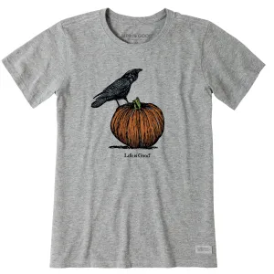 Women's Antique Raven & Pumpkin Short Sleeve Crusher Tee Life is Good