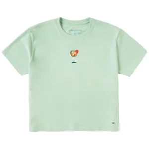 Women's Aperol Spritz Mini Short Sleeve Crusher Boxy Tee Life is Good